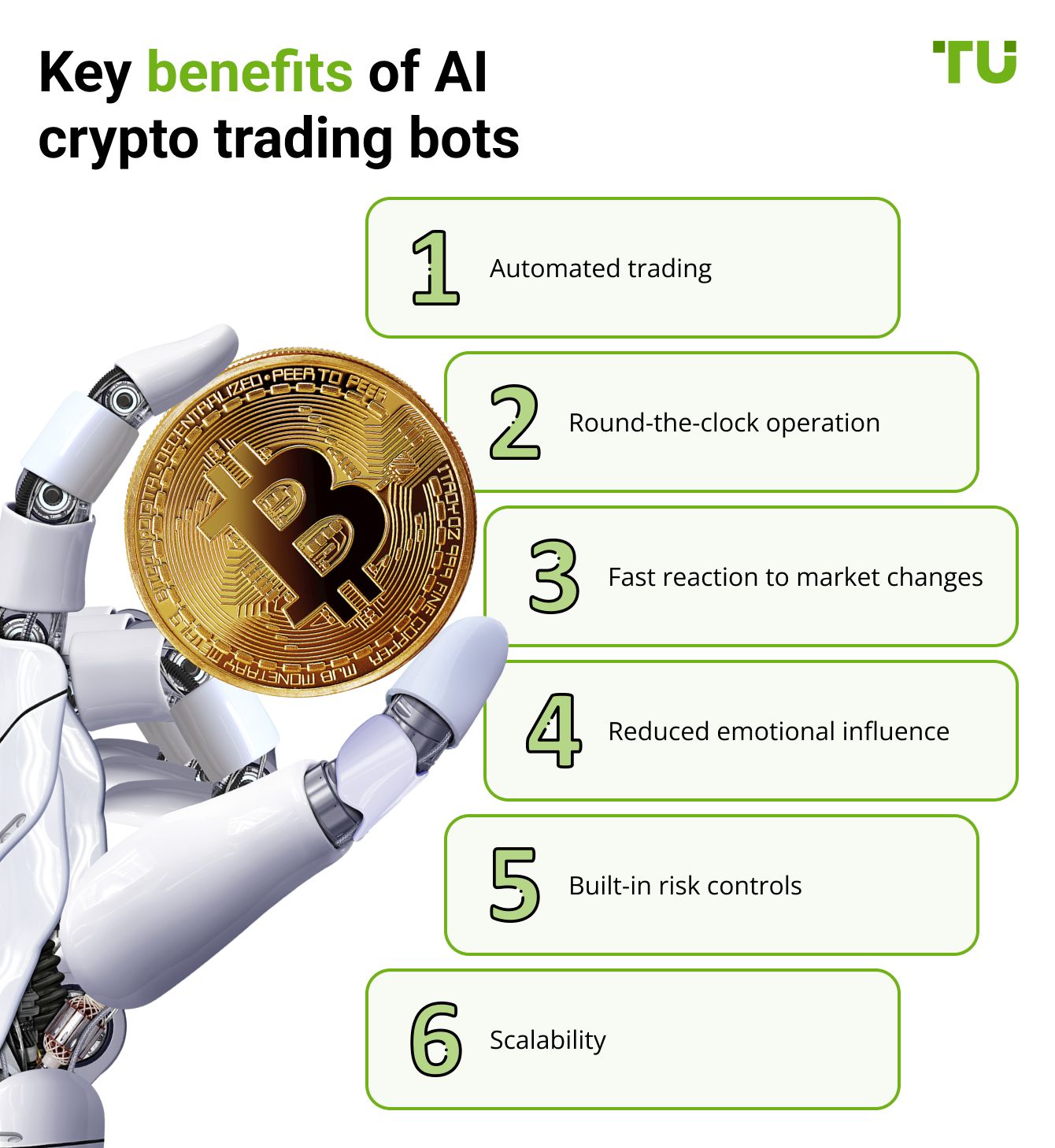 Key benefits of AI crypto trading bots