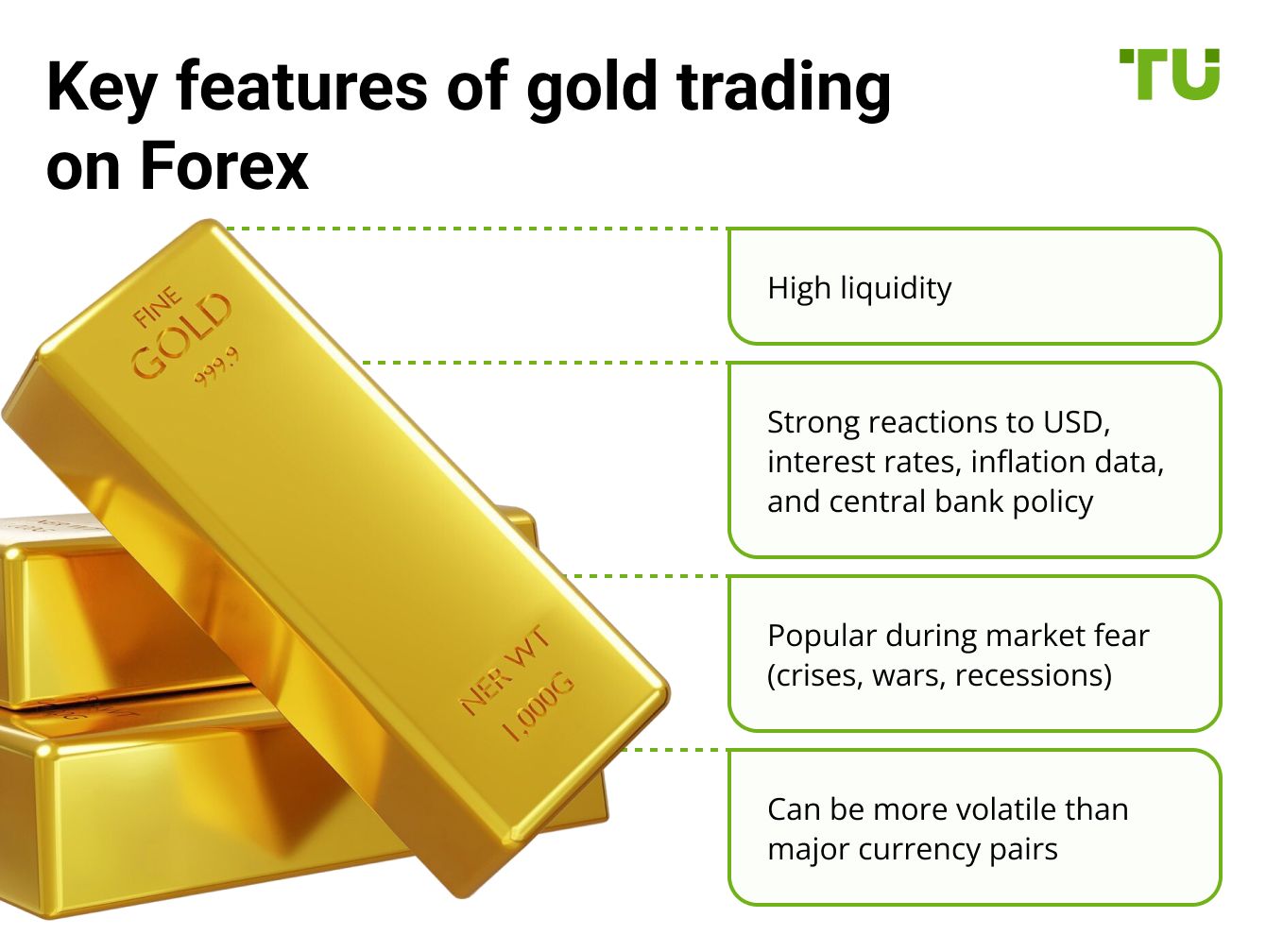 Key features of gold trading on Forex