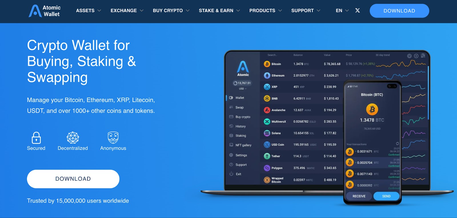 Гаманець Atomic Wallet