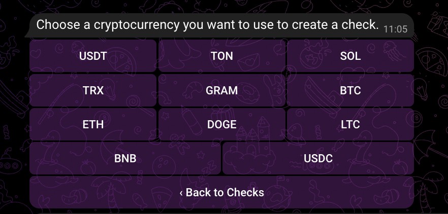 Checks в Crypto Bot
