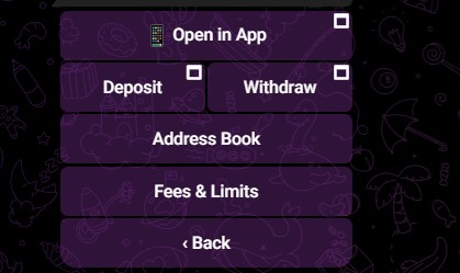 Кнопка "Withdraw" в Crypto Bot