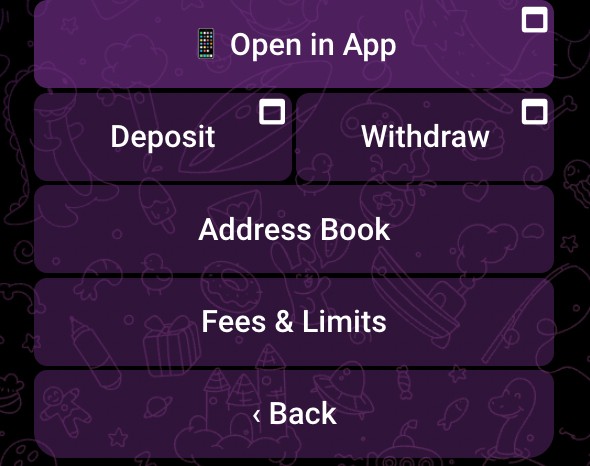 Раздел "Wallet" в Crypto Bot