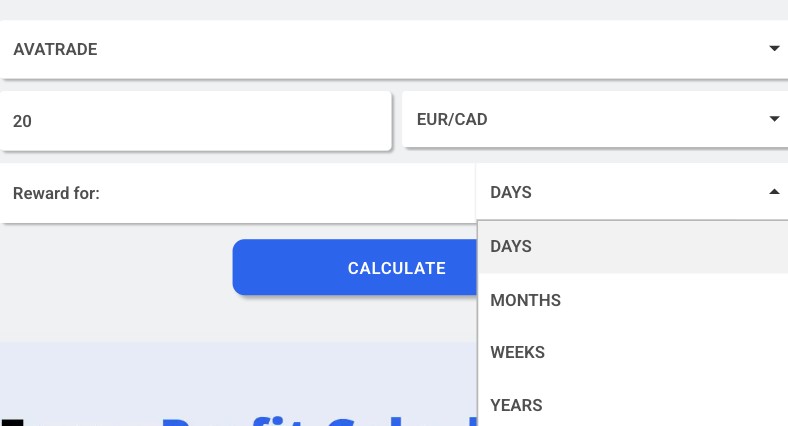 Step 4: Enter your intended trading period