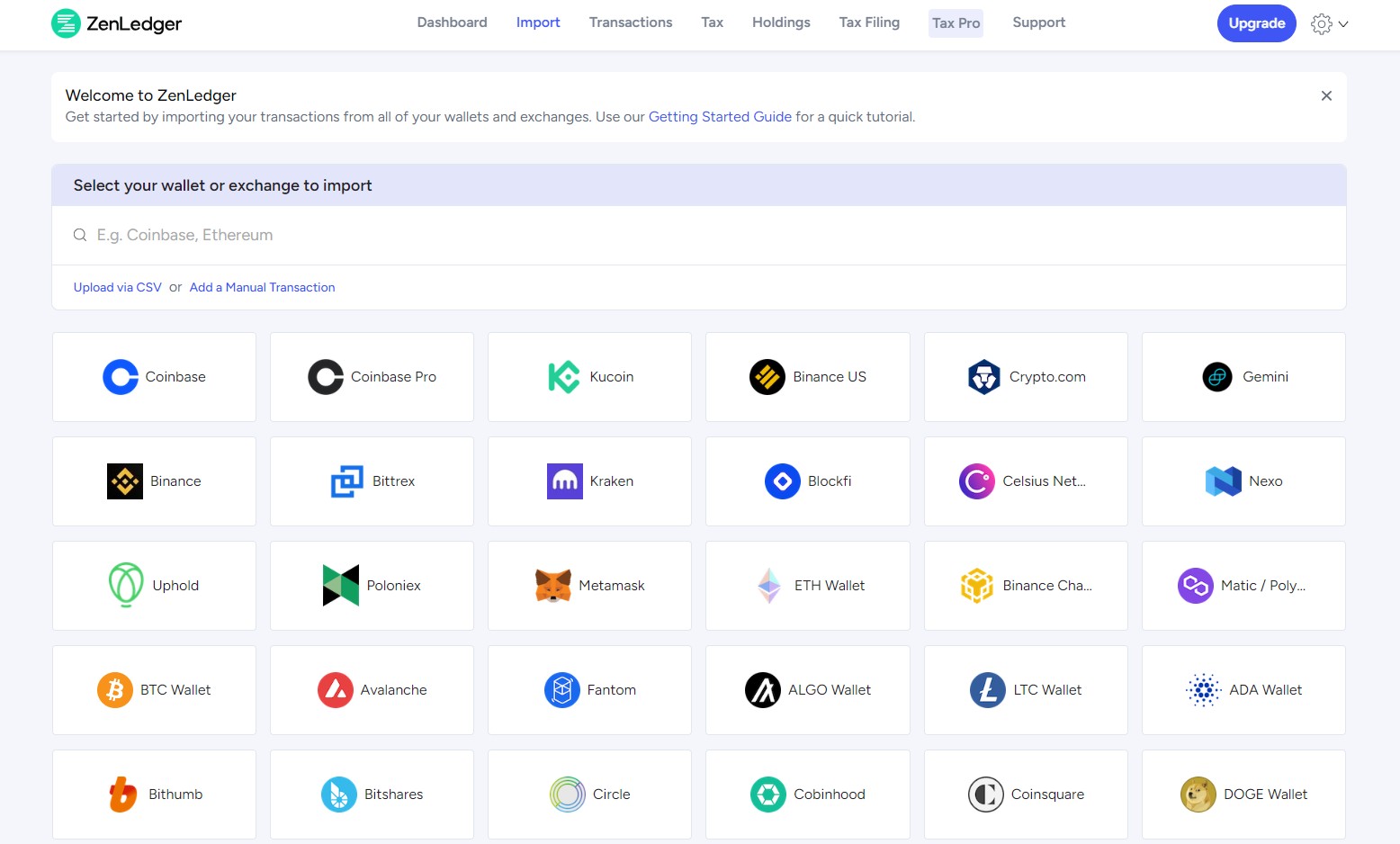 Carteras de criptomonedas disponibles en ZenLedger
