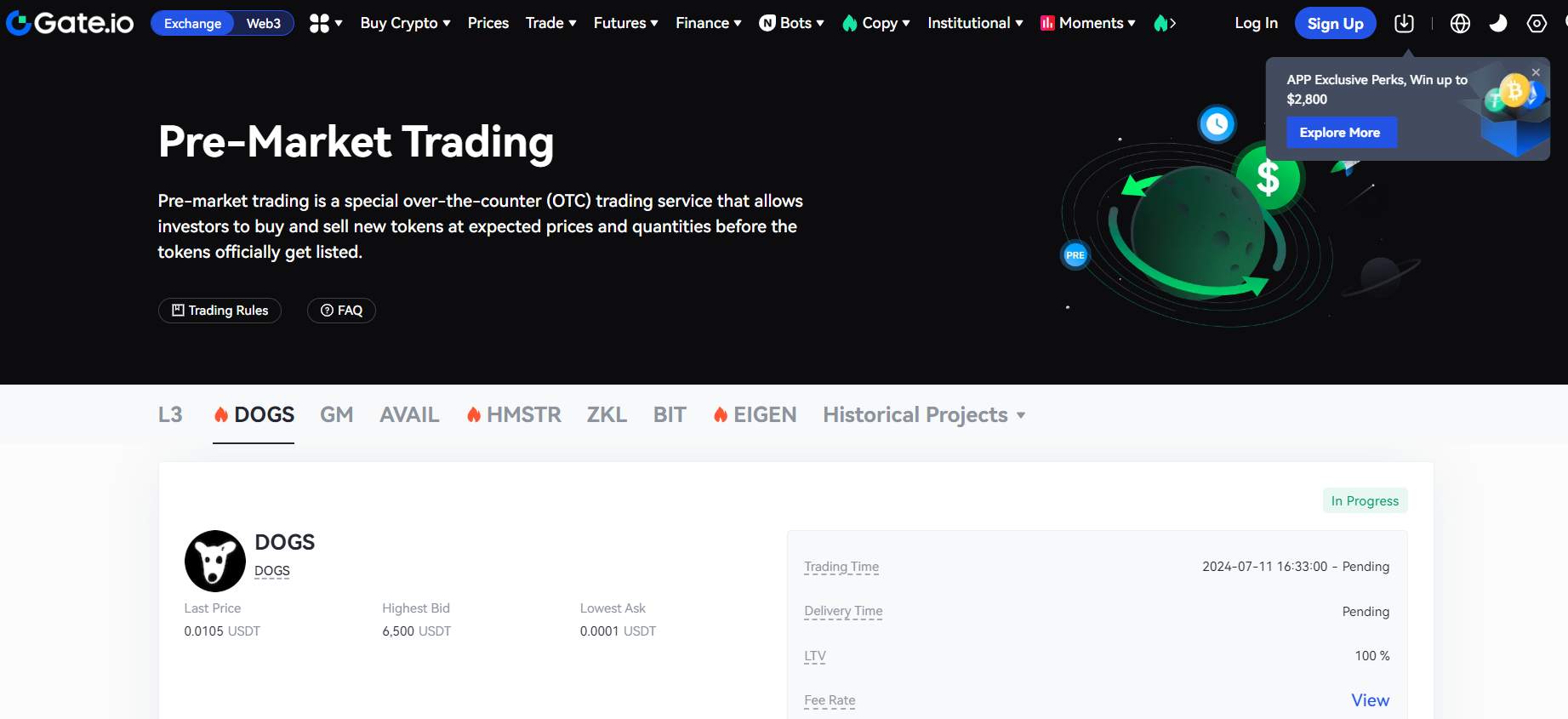 Gate.io site