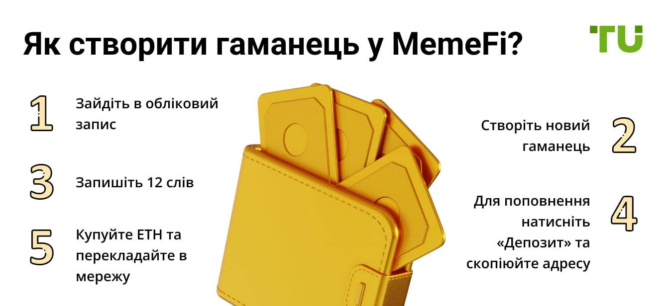 Як створити гаманець у MemeFi?