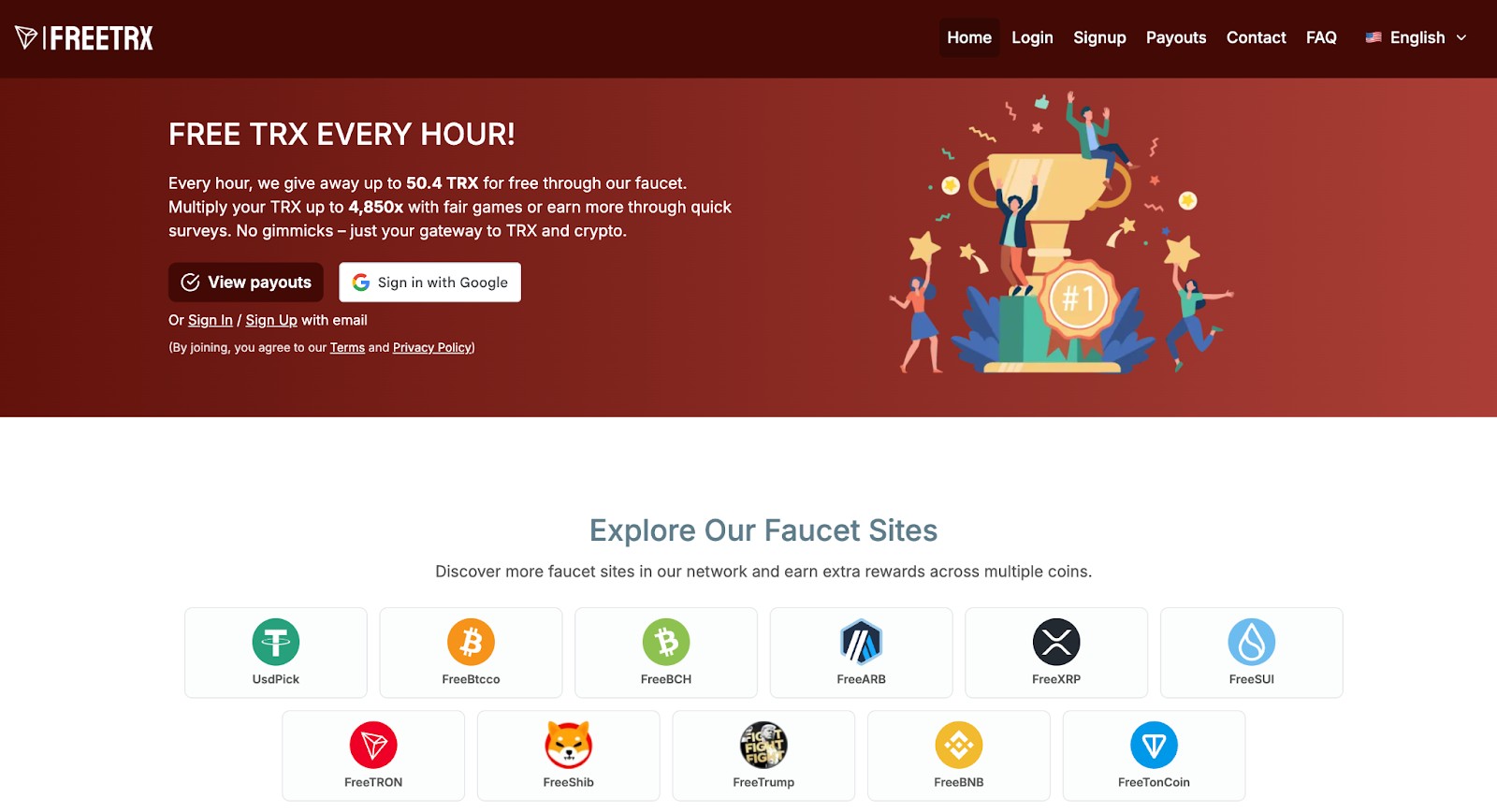 Freetron homepage