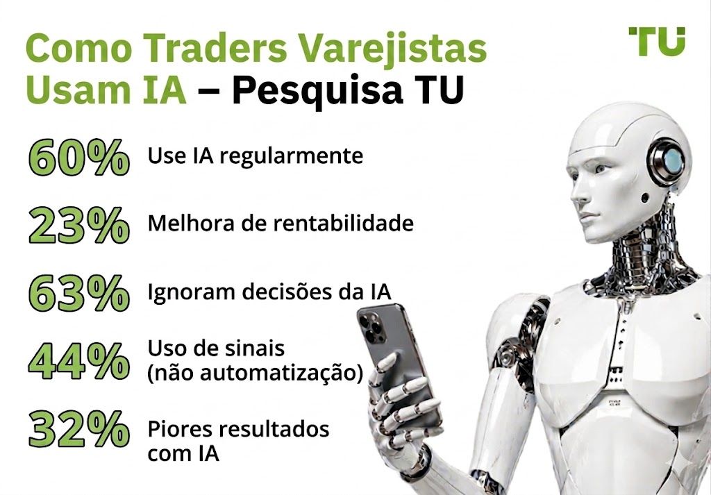 Como os Traders de Varejo Usam AI — Pesquisa TU