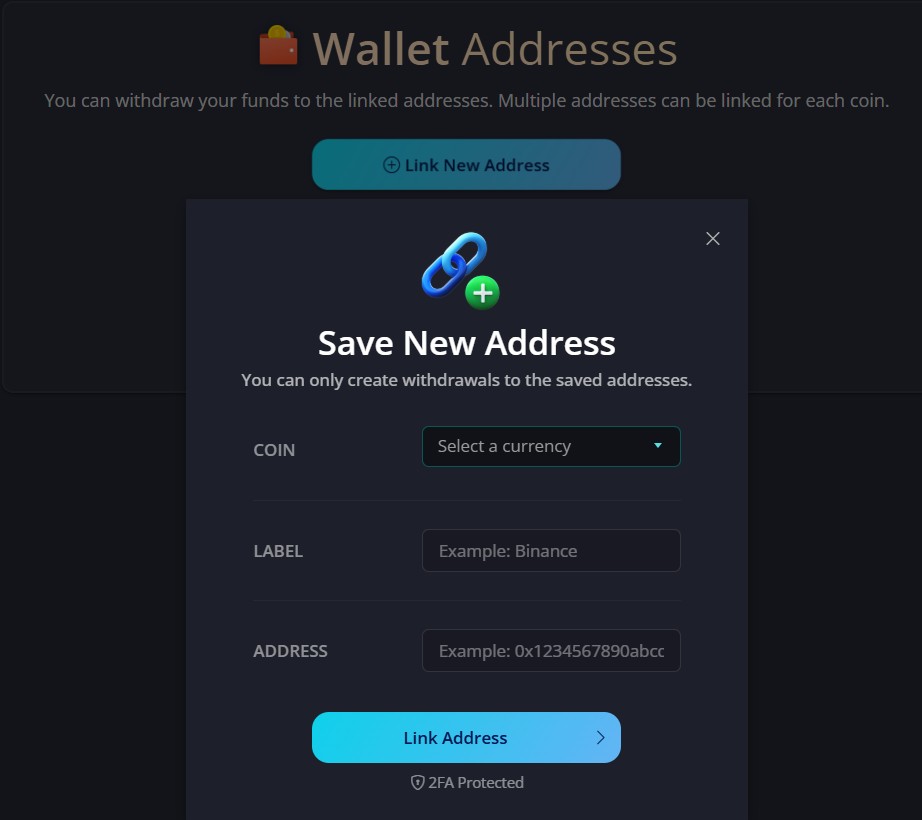 Привязка криптокошелька к Fire Faucet