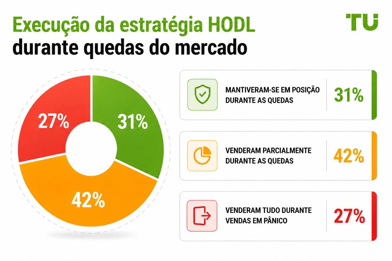 Execução de HODL durante quedas do mercado