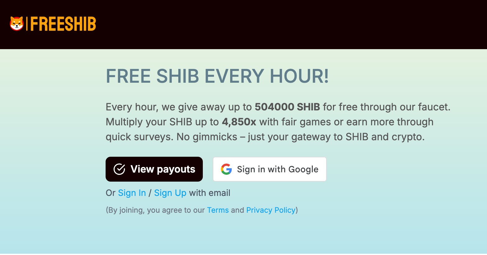FreeShib homepage
