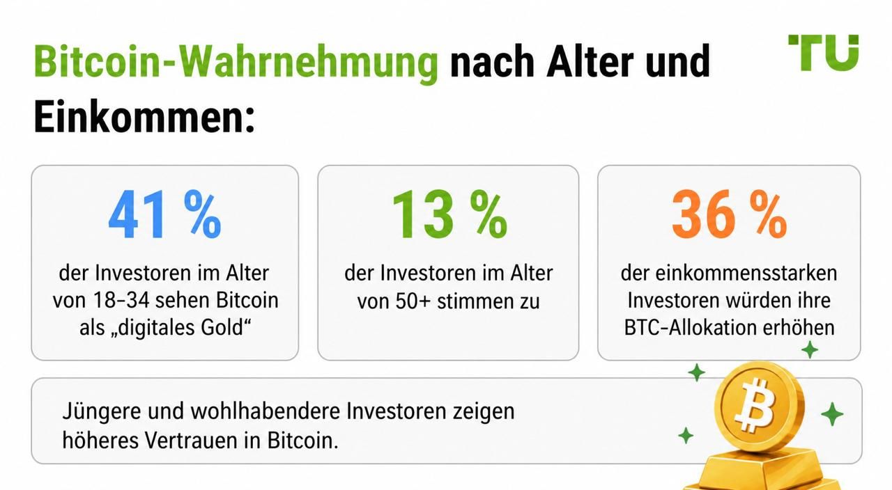 Bitcoin-Wahrnehmung nach Alter und Einkommen