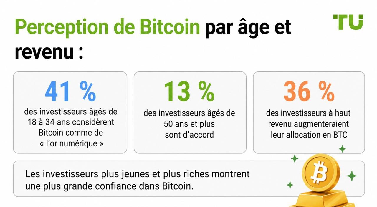 Perception du Bitcoin selon l’âge et le revenu
