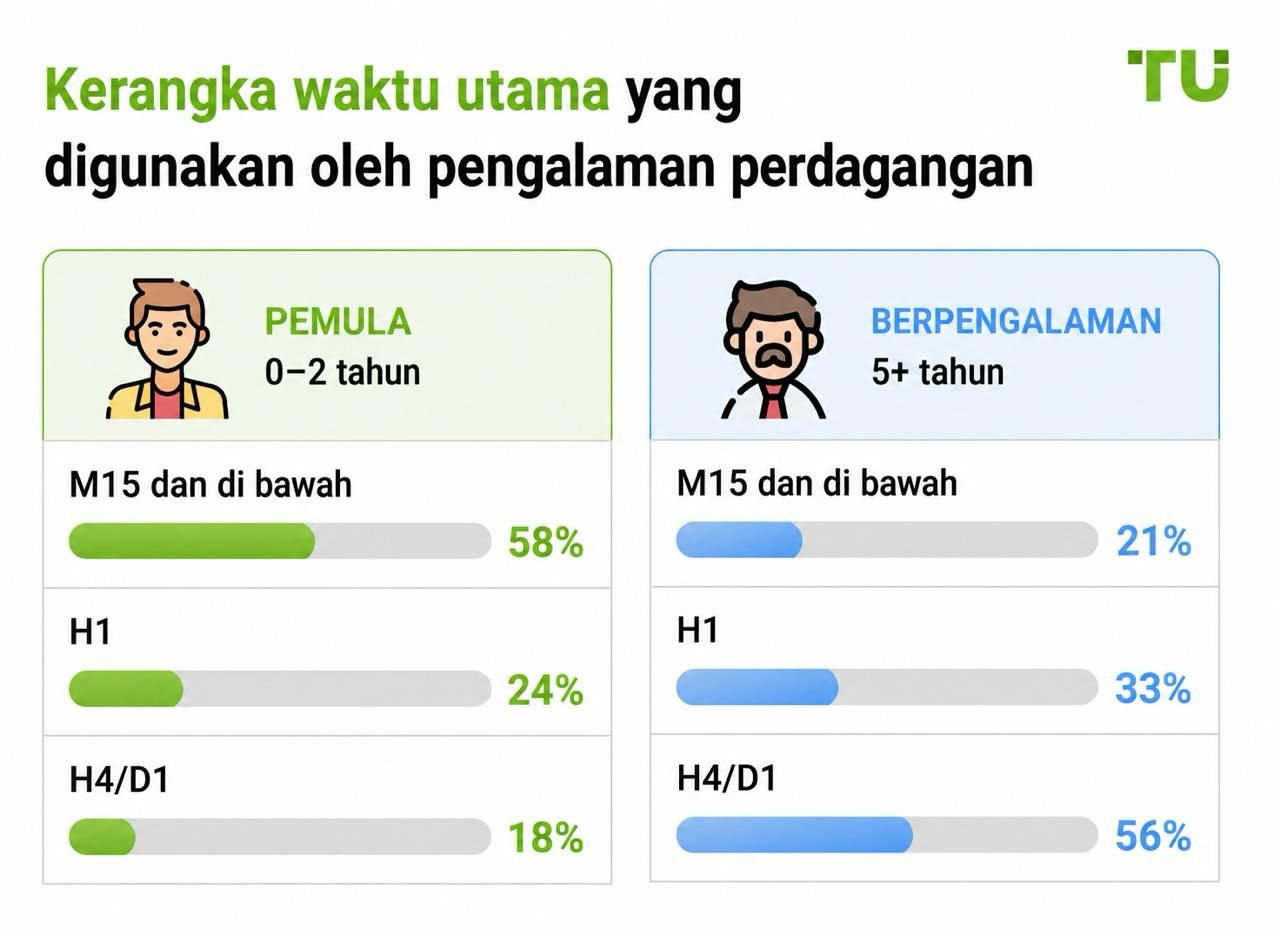 Timeframe utama berdasarkan pengalaman trading