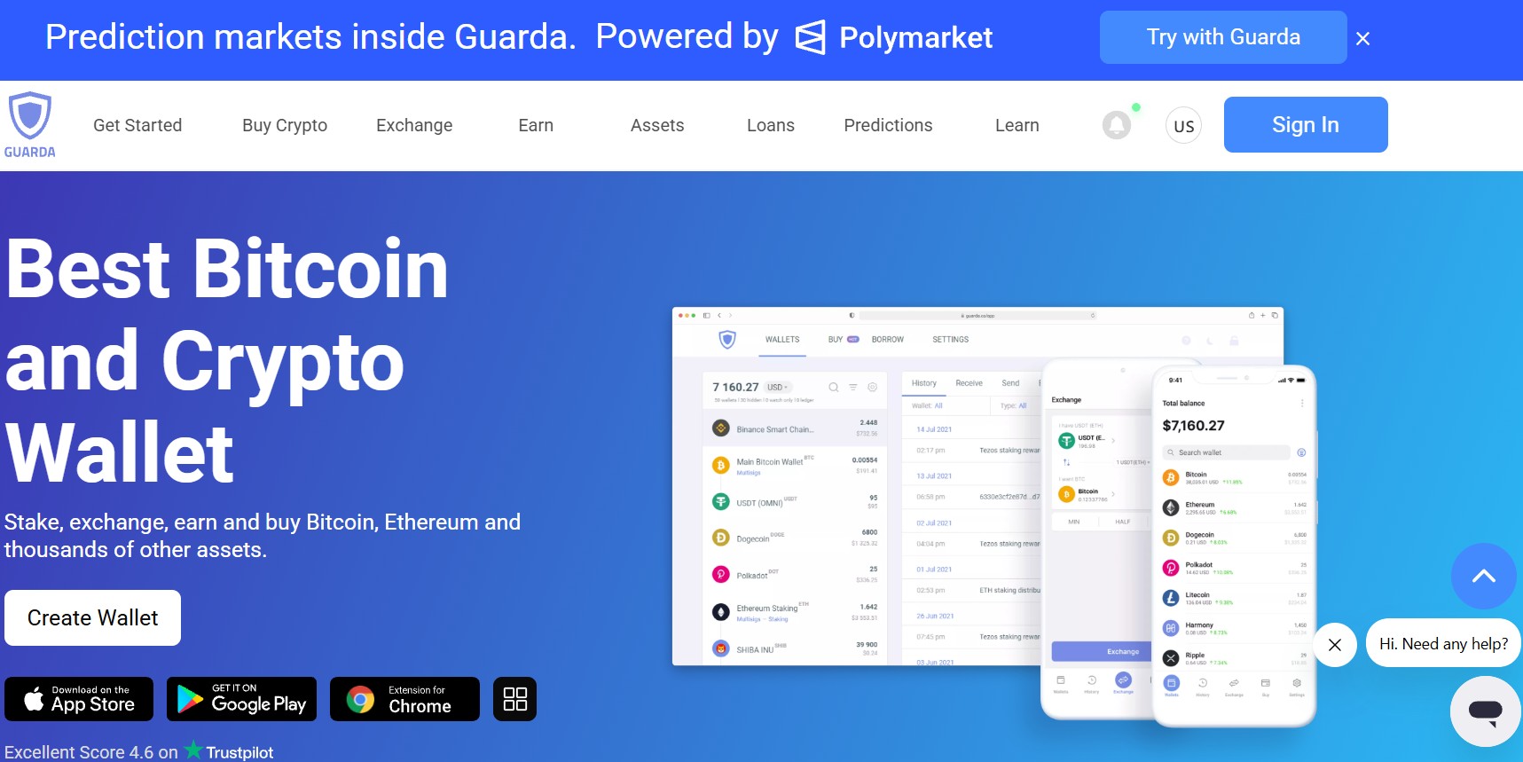 Офіційний сайт Guarda Wallet