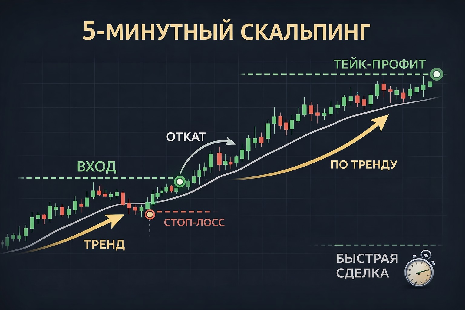 5-минутный скальпинг: наглядный пример сделки