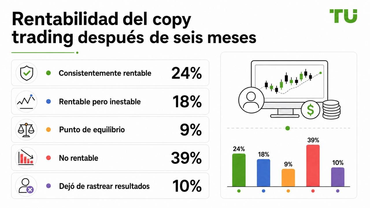 Rentabilidad del copy trading después de seis meses