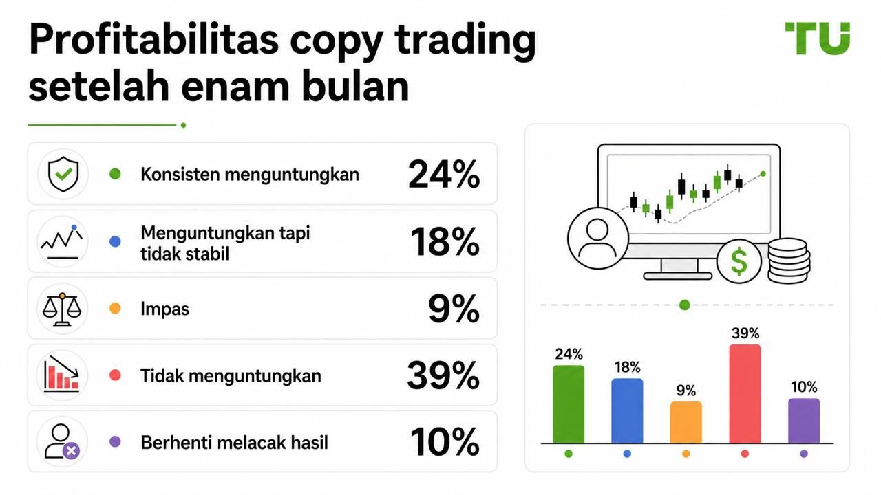 Profitabilitas copy trading setelah enam bulan
