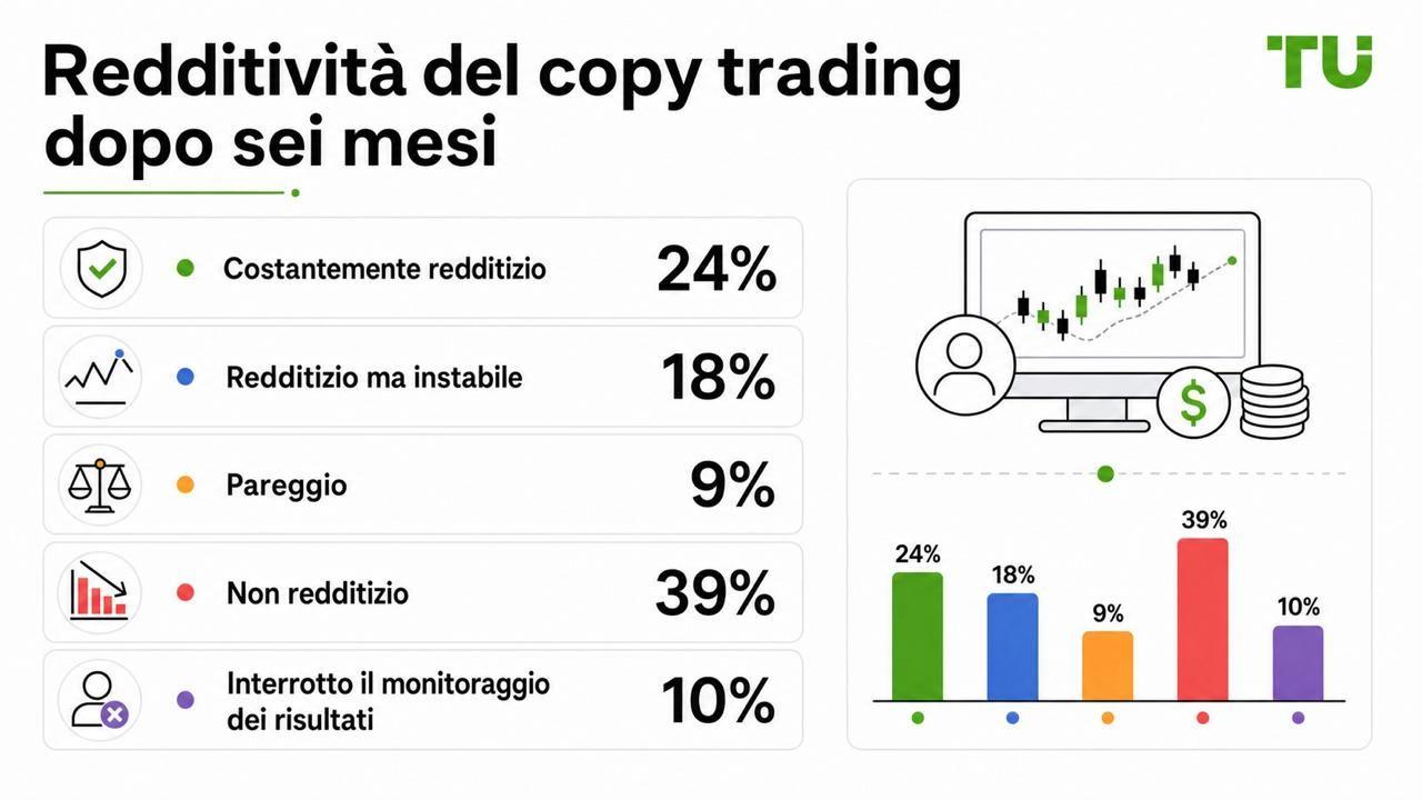 Redditività del copy trading dopo sei mesi