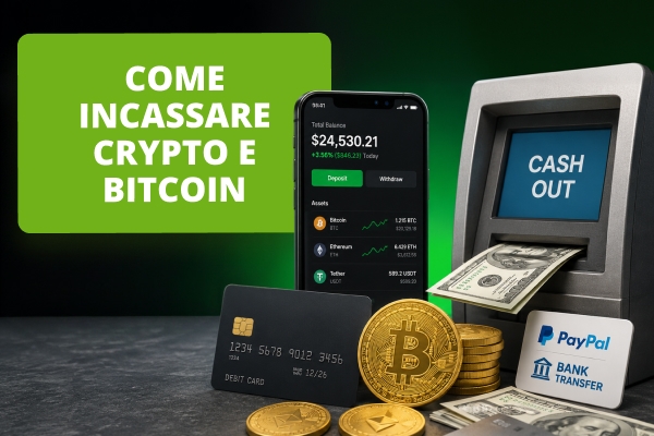 Come incassare Crypto e Bitcoin nel 2026