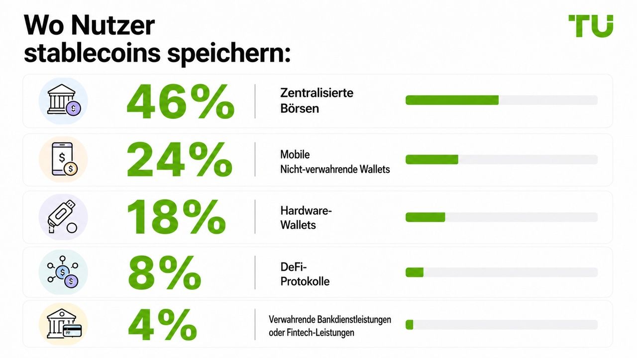 Wo Nutzer Stablecoins aufbewahren