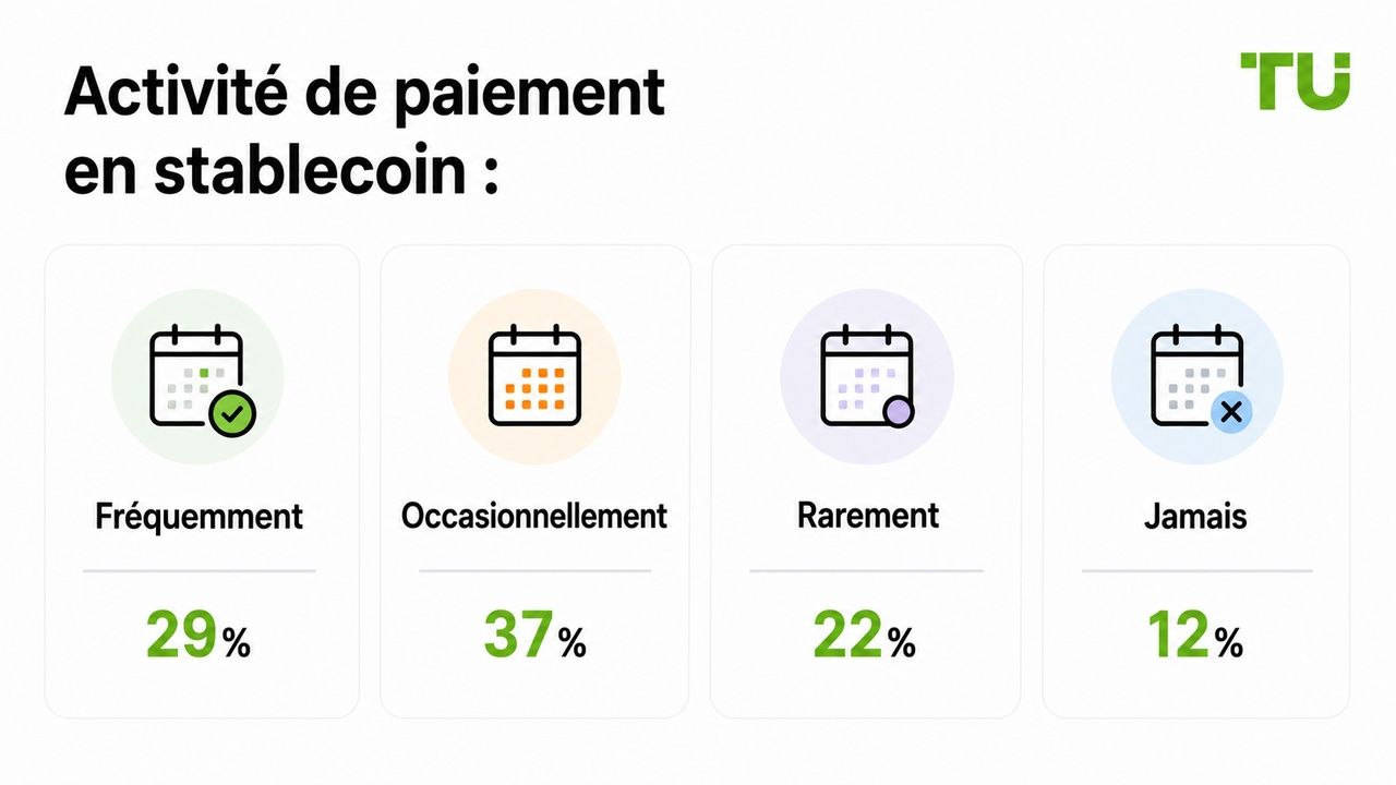Activité de paiement en stablecoins
