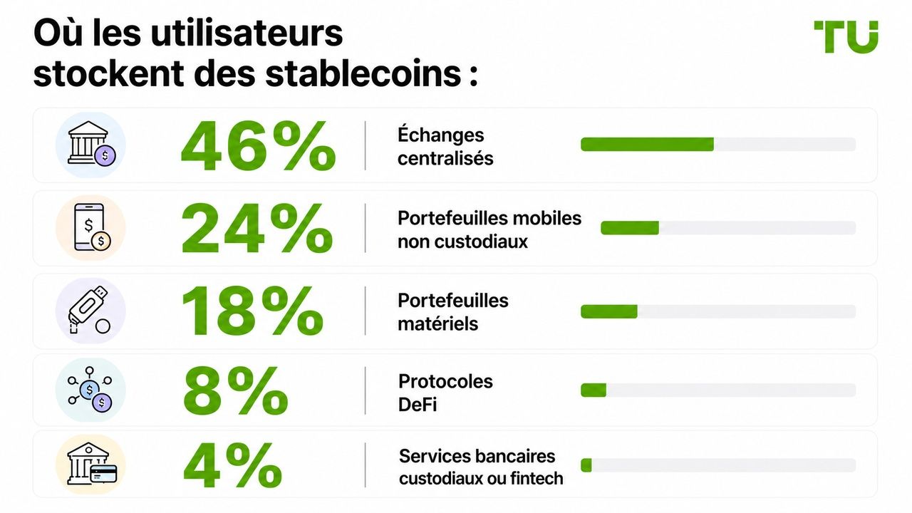 Où les utilisateurs stockent-ils leurs stablecoins