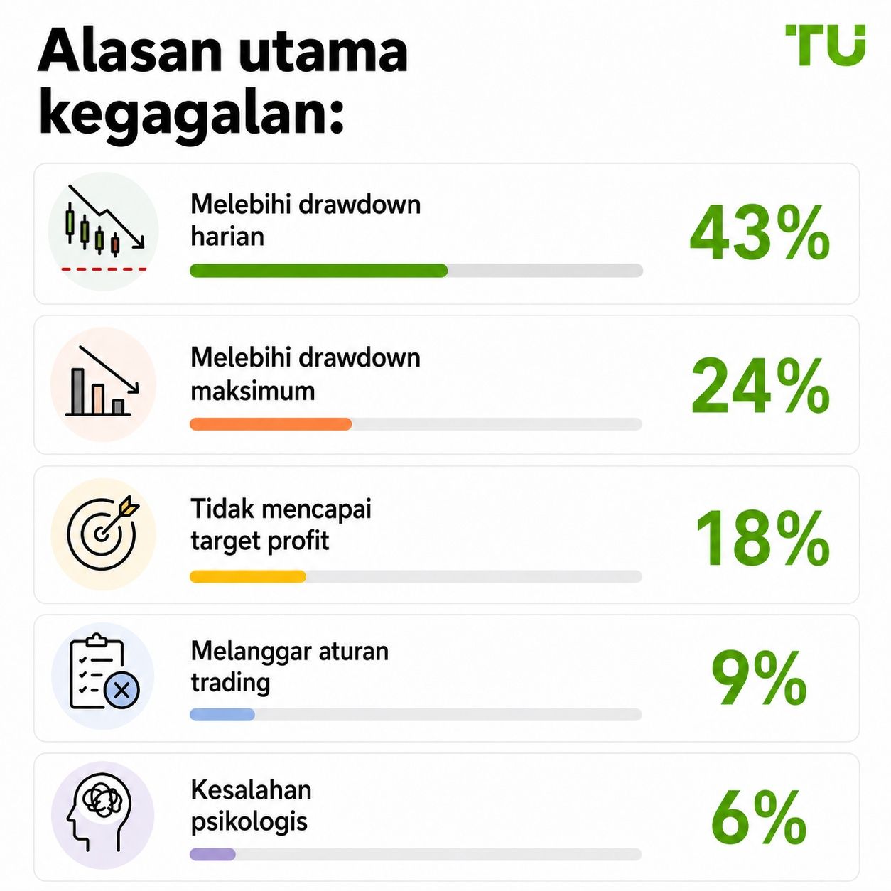 Alasan utama kegagalan