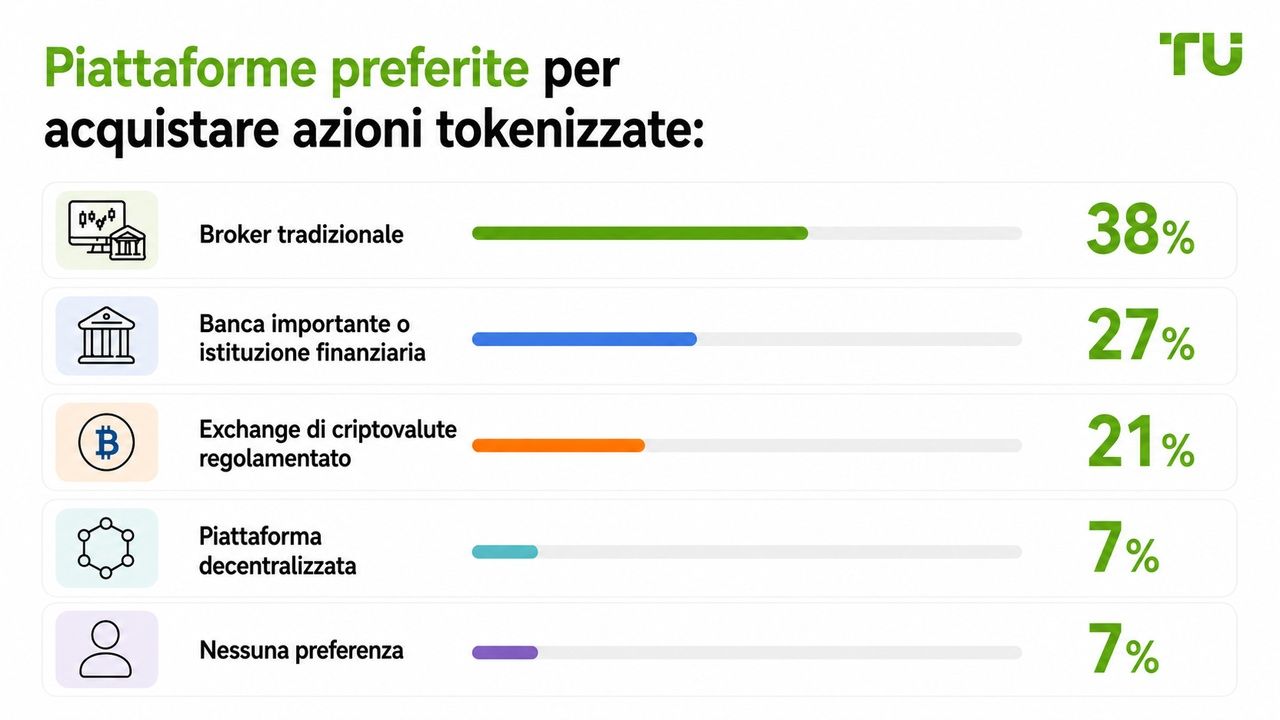 Piattaforme preferite per acquistare azioni tokenizzate
