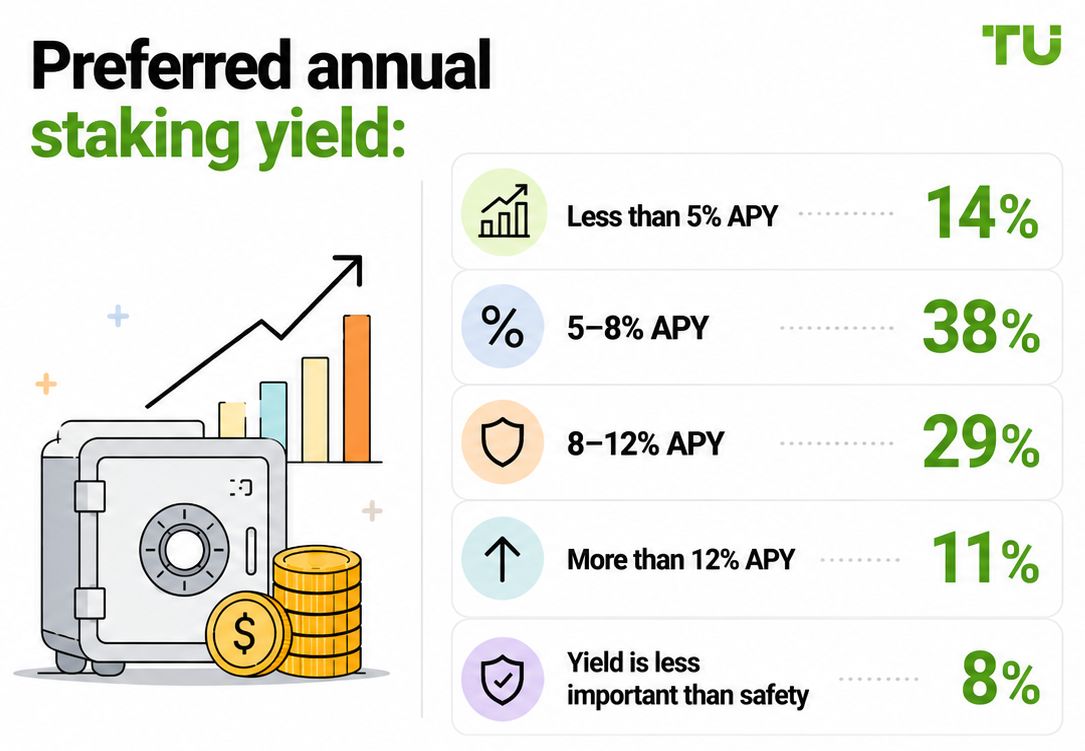 Preferred annual staking yield