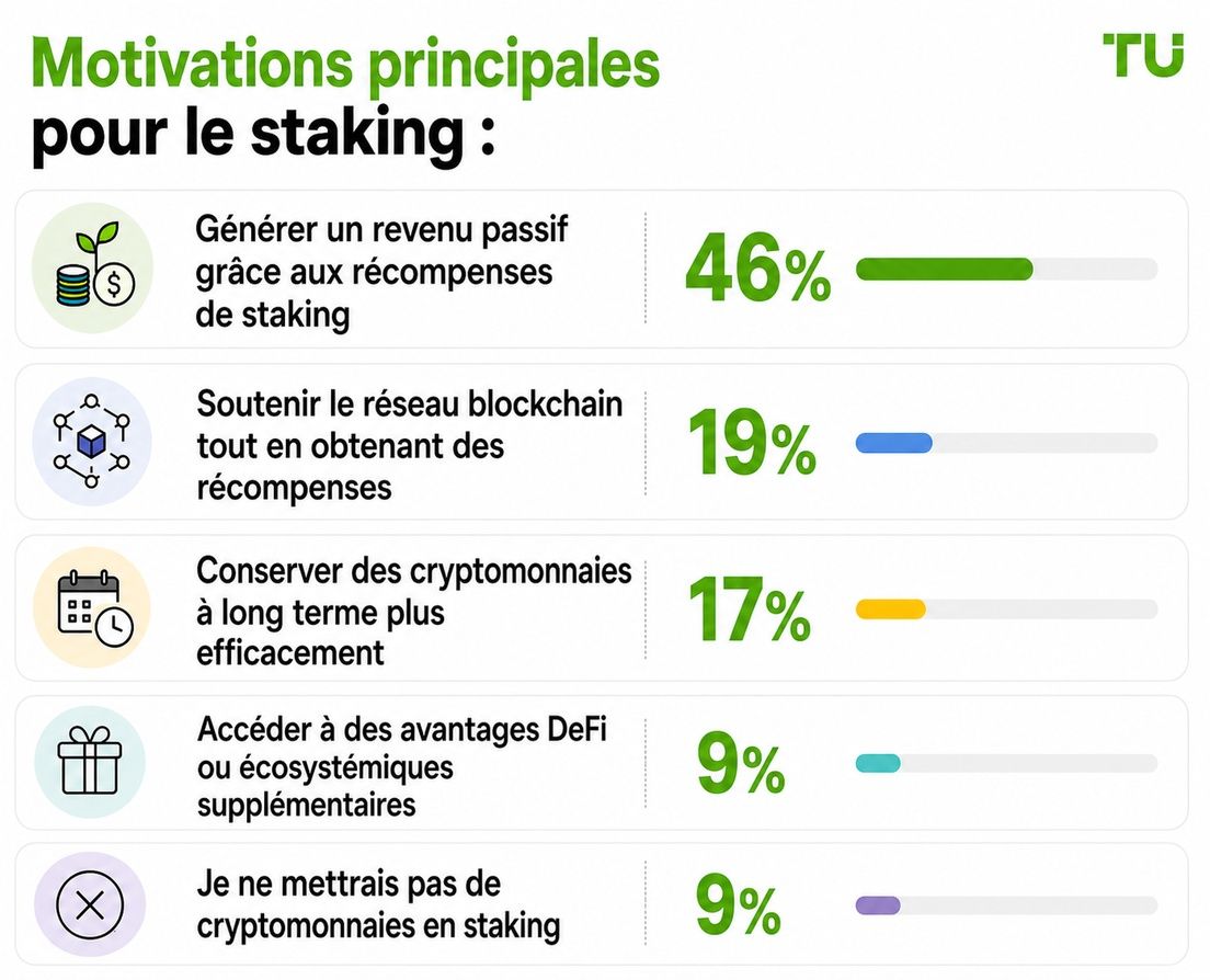 Motivation principale pour le staking