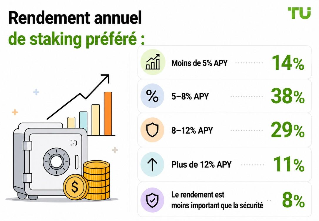 Rendement annuel de staking préféré