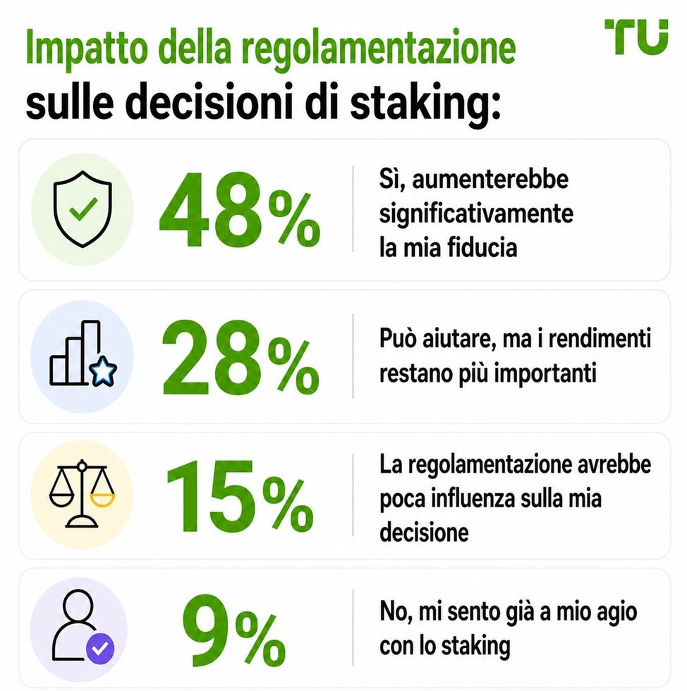 Impatto della regolamentazione sulle decisioni di staking