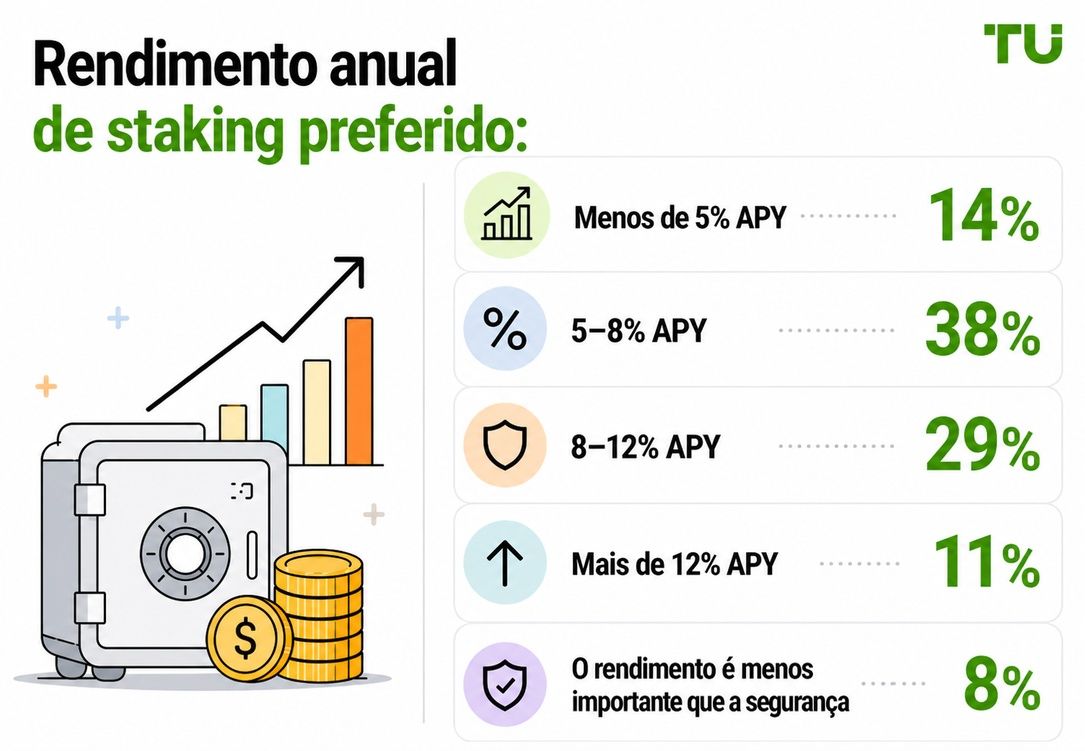 Rendimento anual preferido no staking