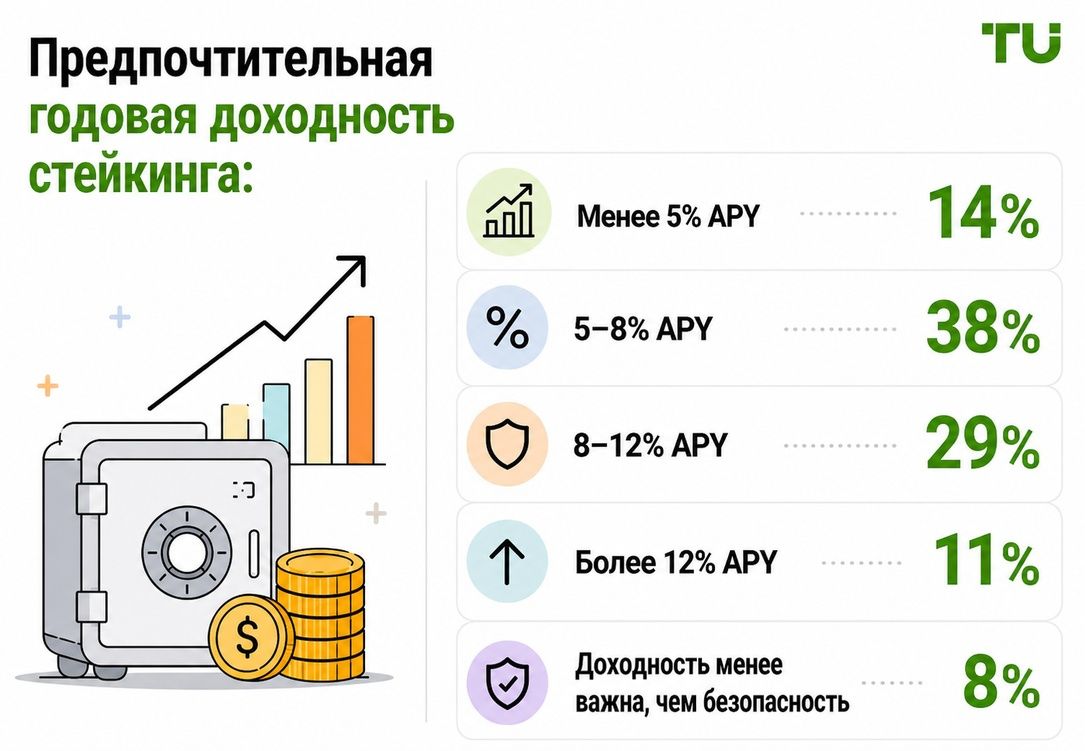Предпочтительная годовая доходность по стейкингу