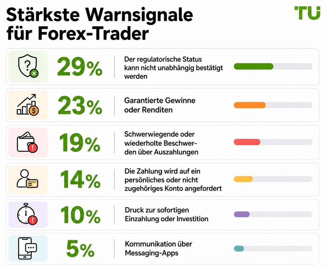 Stärkste Warnsignale für Forex-Trader