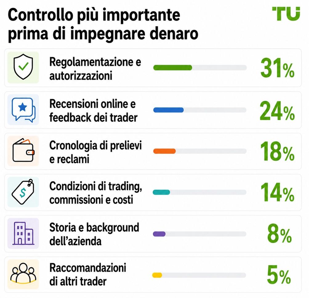 Controllo più importante prima di investire denaro