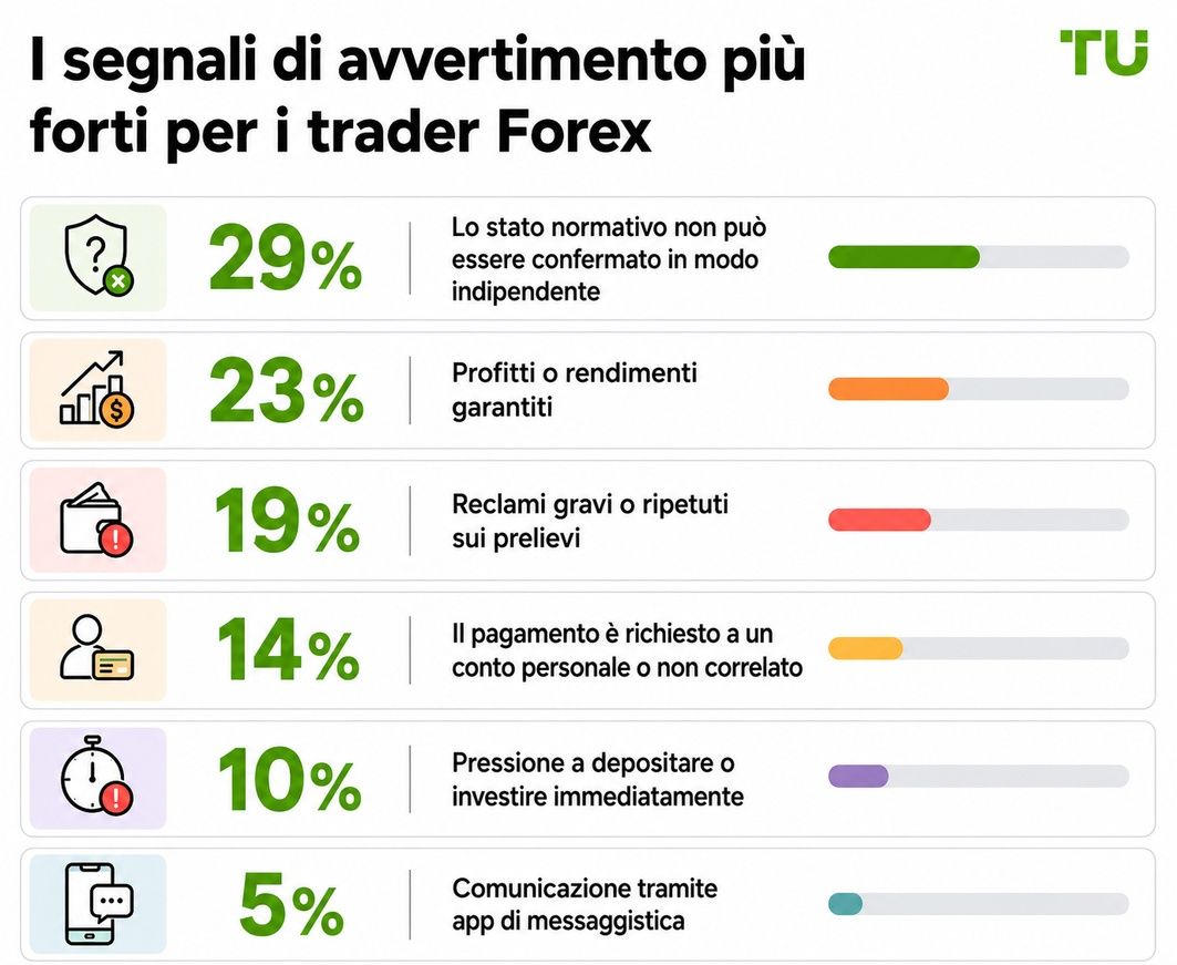 Segnali di allarme più forti per i trader Forex