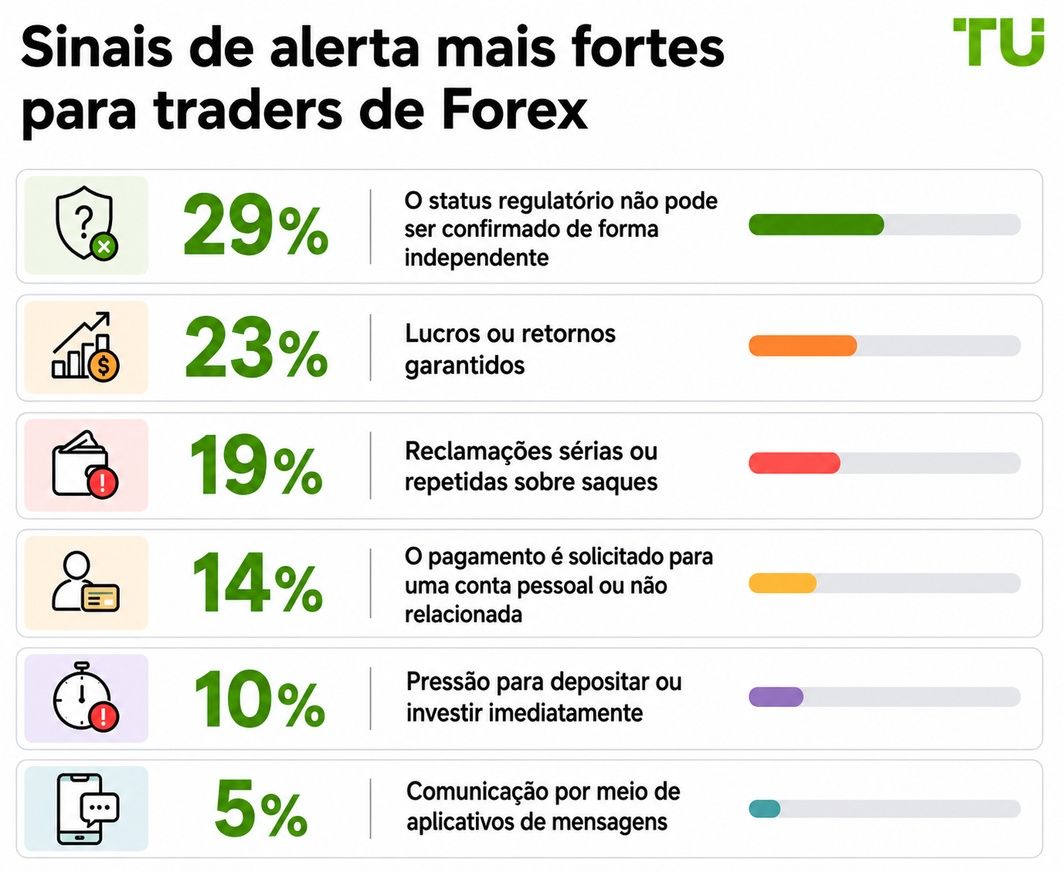 Sinais de alerta mais fortes para traders de Forex