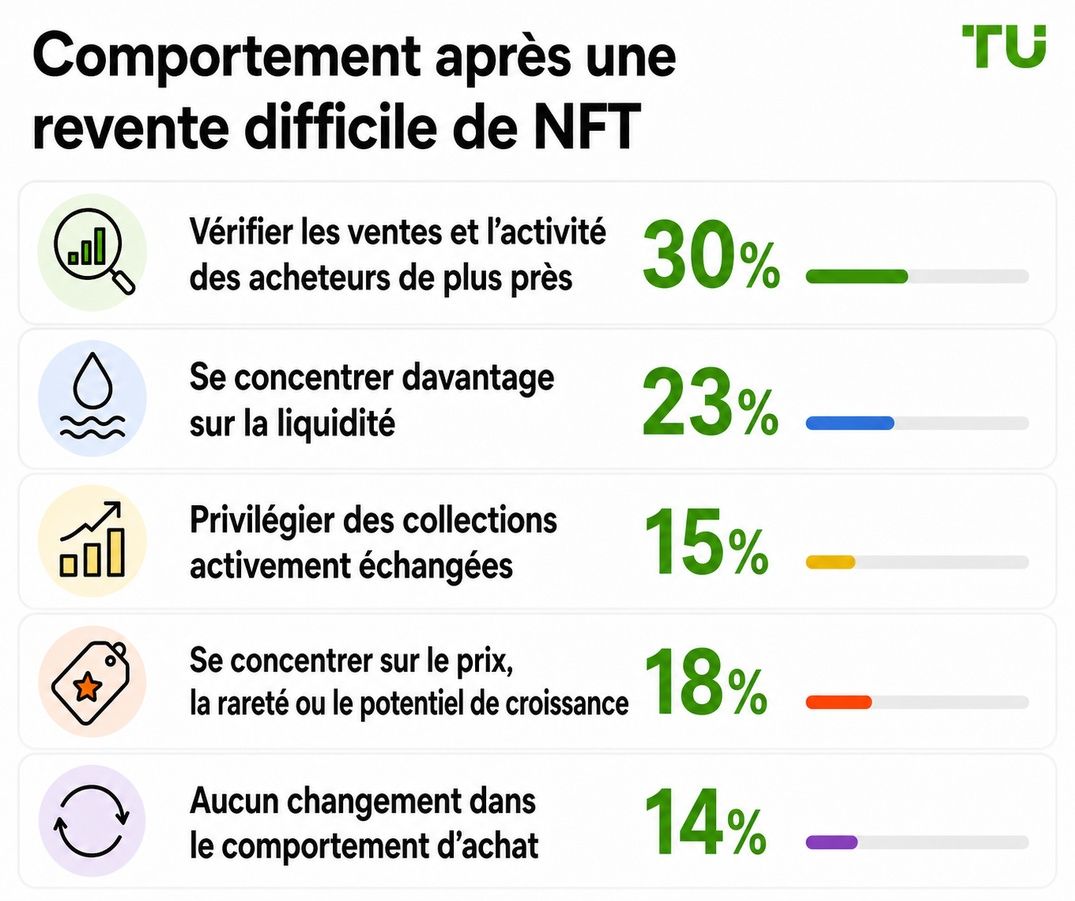 Comportement après une revente difficile de NFT