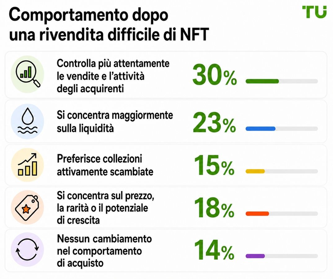 Comportamento dopo una rivendita difficile di un NFT