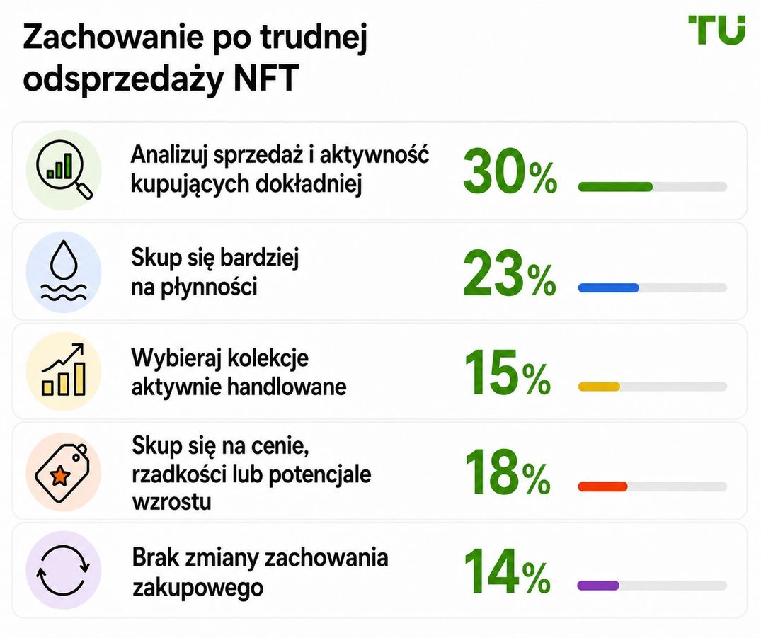 Zachowanie po trudnej odsprzedaży NFT