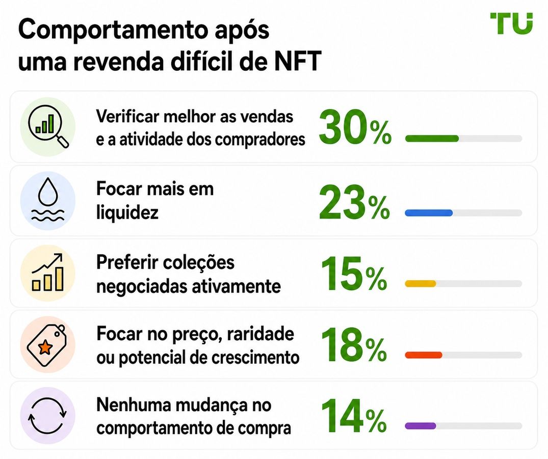Comportamento após dificuldade na revenda de NFT