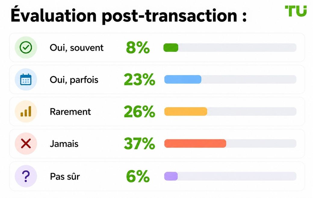 Évaluation après la transaction