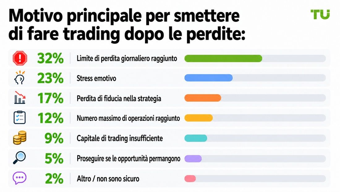 Motivo principale per smettere di fare trading dopo le perdite