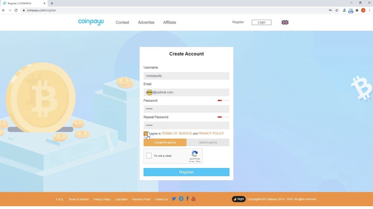 CoinPayu account