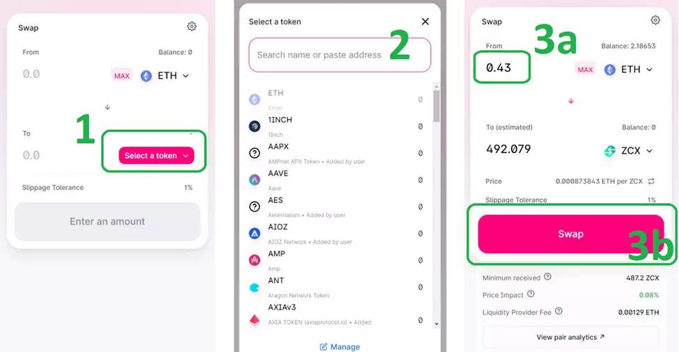 How to buy crypto on Uniswap