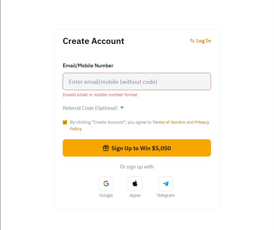 Регистрация на Bybit