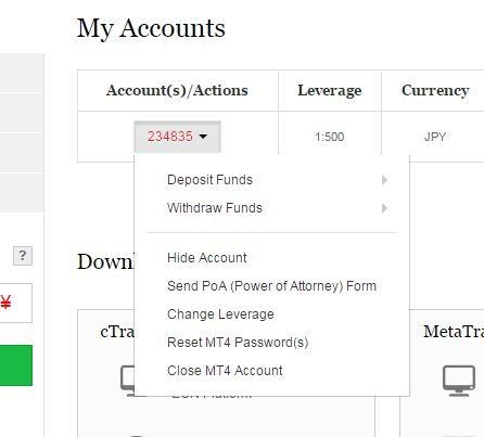 FxPro Leverage by Account Types
