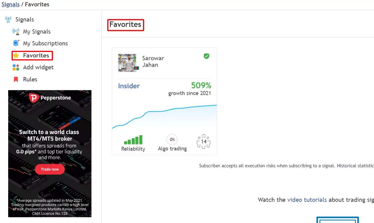 How to Add Provider to Favorites on M